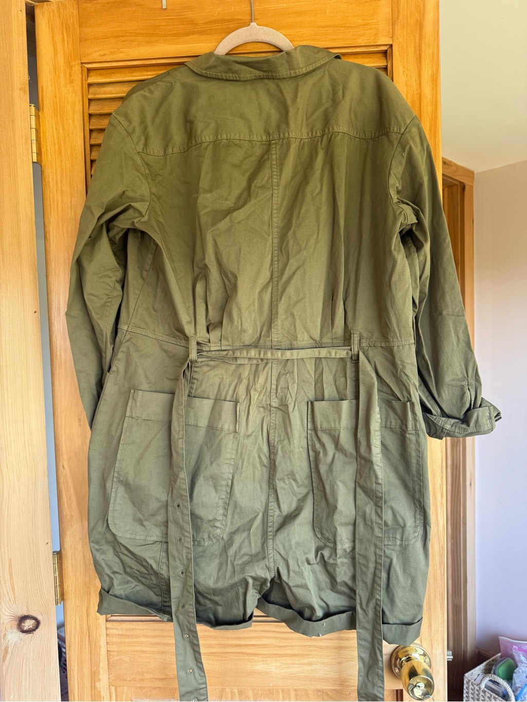 Alex Mill Olive Short Jumpsuit Romper — image 3 of 5